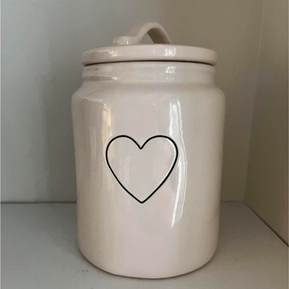 Rae Dunn Heart Medium Valentines Canister
